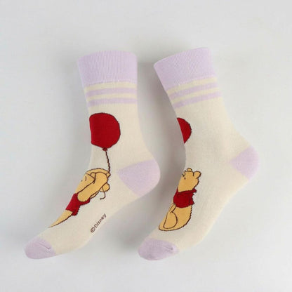 Set 3 pares calcetines Winnie the Pooh Disney adulto surtido CERDÁ