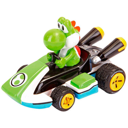 Set 3 coches Pull Speed Mario Kart Mario Luigi Yoshi CARRERA