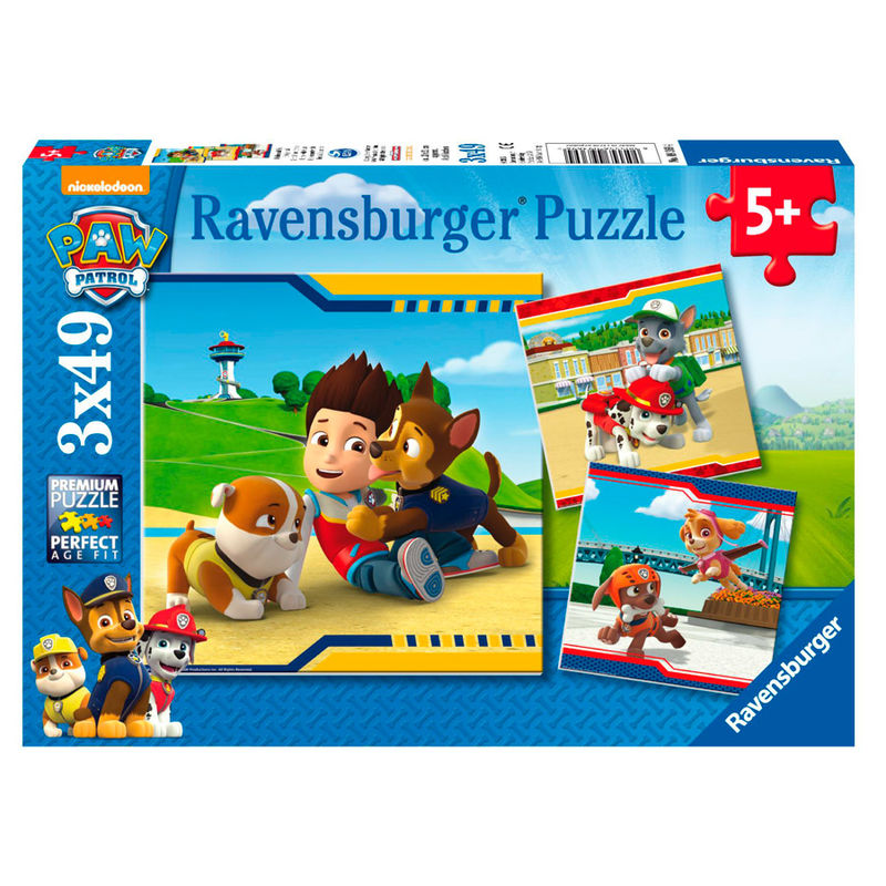 Puzzle Patrulla Canina Paw Patrol 3x49pz RAVENSBURGER