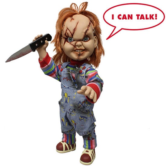 Figura Chucky El Muñeco Diabolico parlante 38cm MEZCO TOYZ