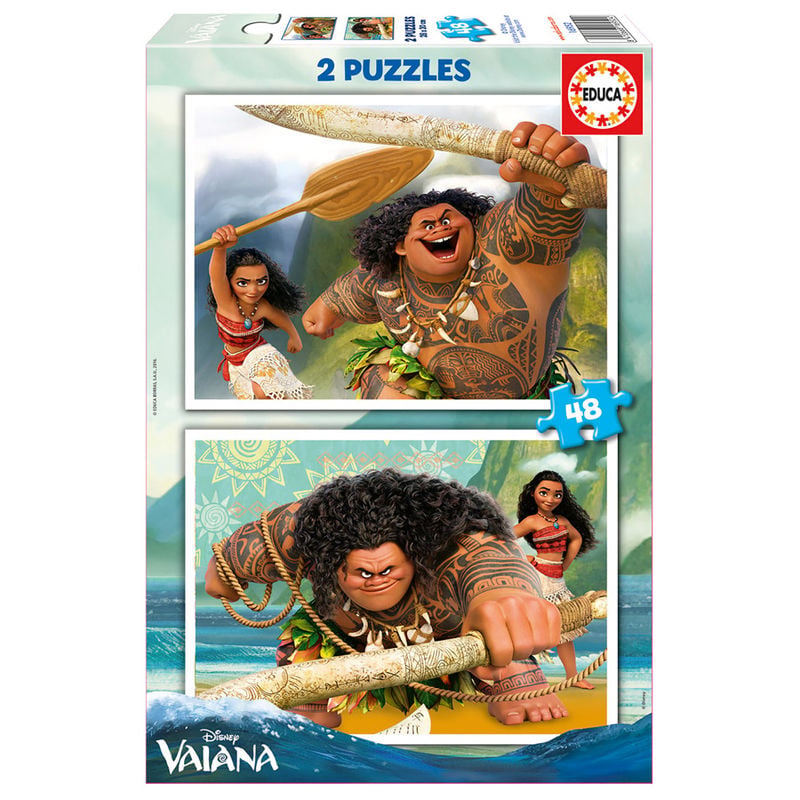 Puzzle Vaiana Moana Disney 2x48pzs EDUCA BORRAS