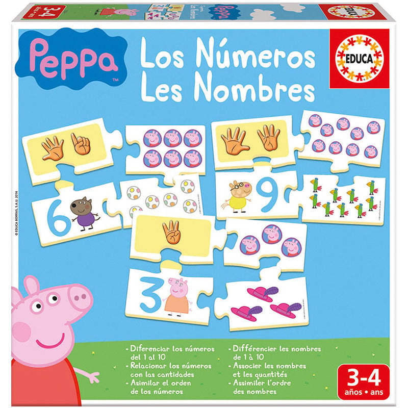 Juego Aprendo Los Numeros Peppa Pig EDUCA BORRAS
