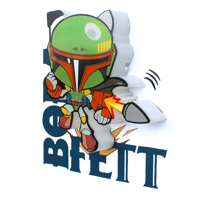 Lampara 3D Light FX mini Boba Fett Star Wars 3D LIGHT FX