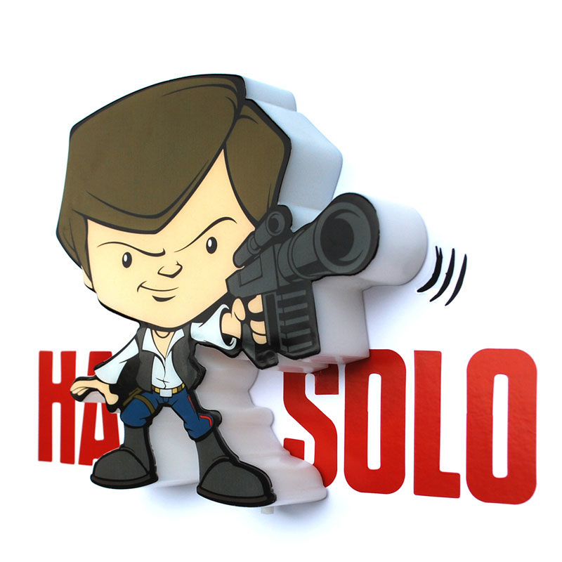 Lampara 3D Light FX mini Hans Solo Star Wars 3D LIGHT FX