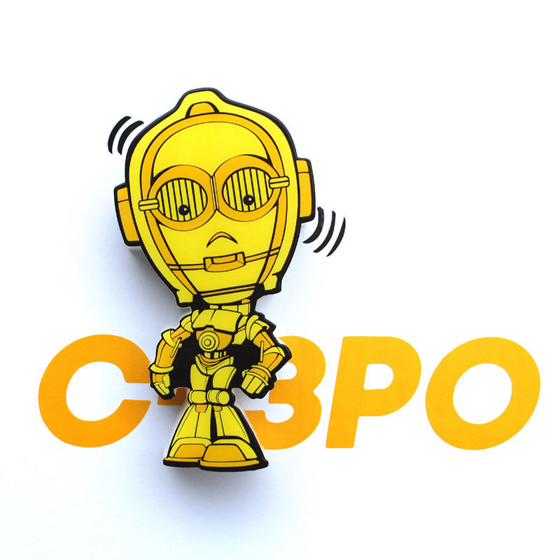 Lampara 3D Light FX mini C-3PO Star Wars 3D LIGHT FX