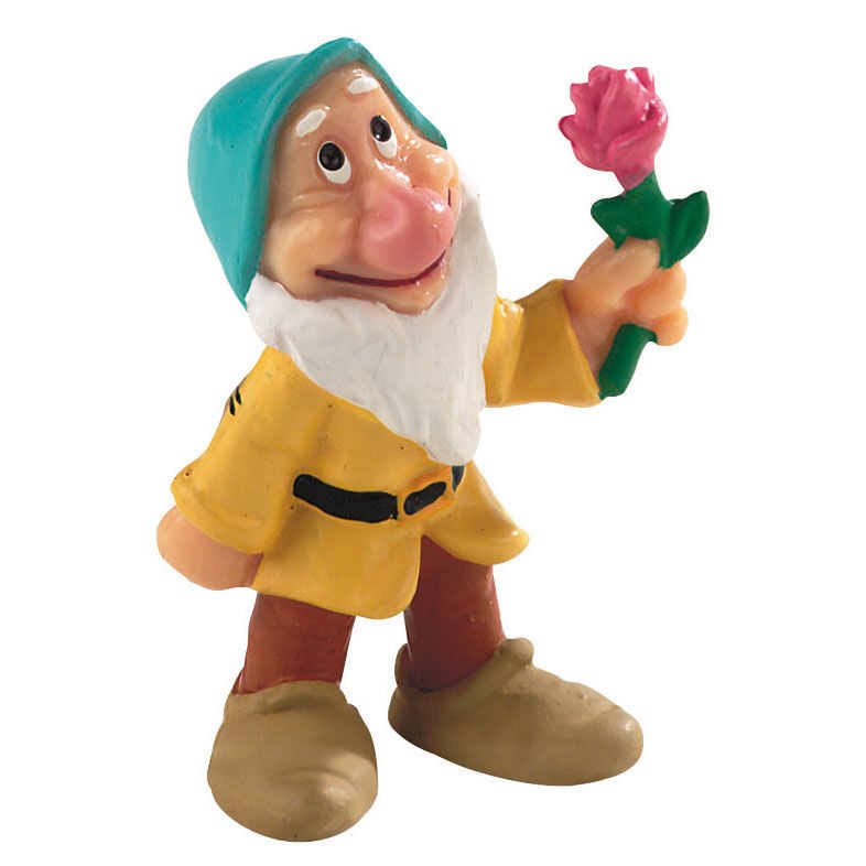 Figura Enanito Flor Blancanieves Disney 5cm BULLYLAND