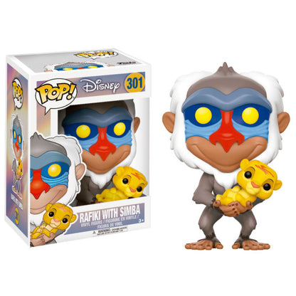 Figura POP Disney El Rey Leon Rafiki con Simba FUNKO